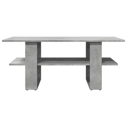 Coffee Table Concrete Grey 102x55x42 cm Engineered Wood