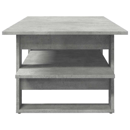 Coffee Table Concrete Grey 102x55x42 cm Engineered Wood