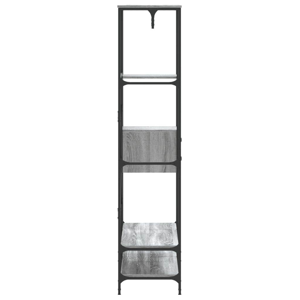 Clothes Rack with Shelves Grey Sonoma Engineered Wood