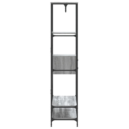 Clothes Rack with Shelves Grey Sonoma Engineered Wood