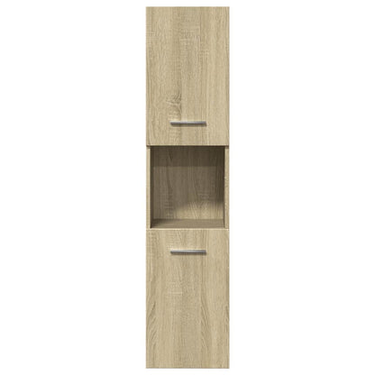 Bathroom Cabinet Sonoma Oak 30x30x130 cm Engineered Wood