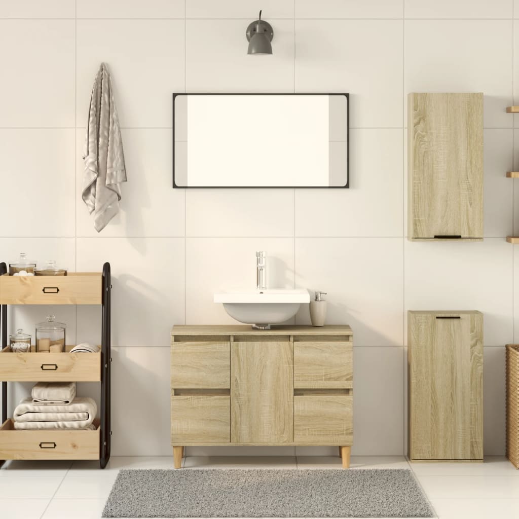 Wall-mounted Bathroom Cabinet Sonoma Oak 32x20x67 cm