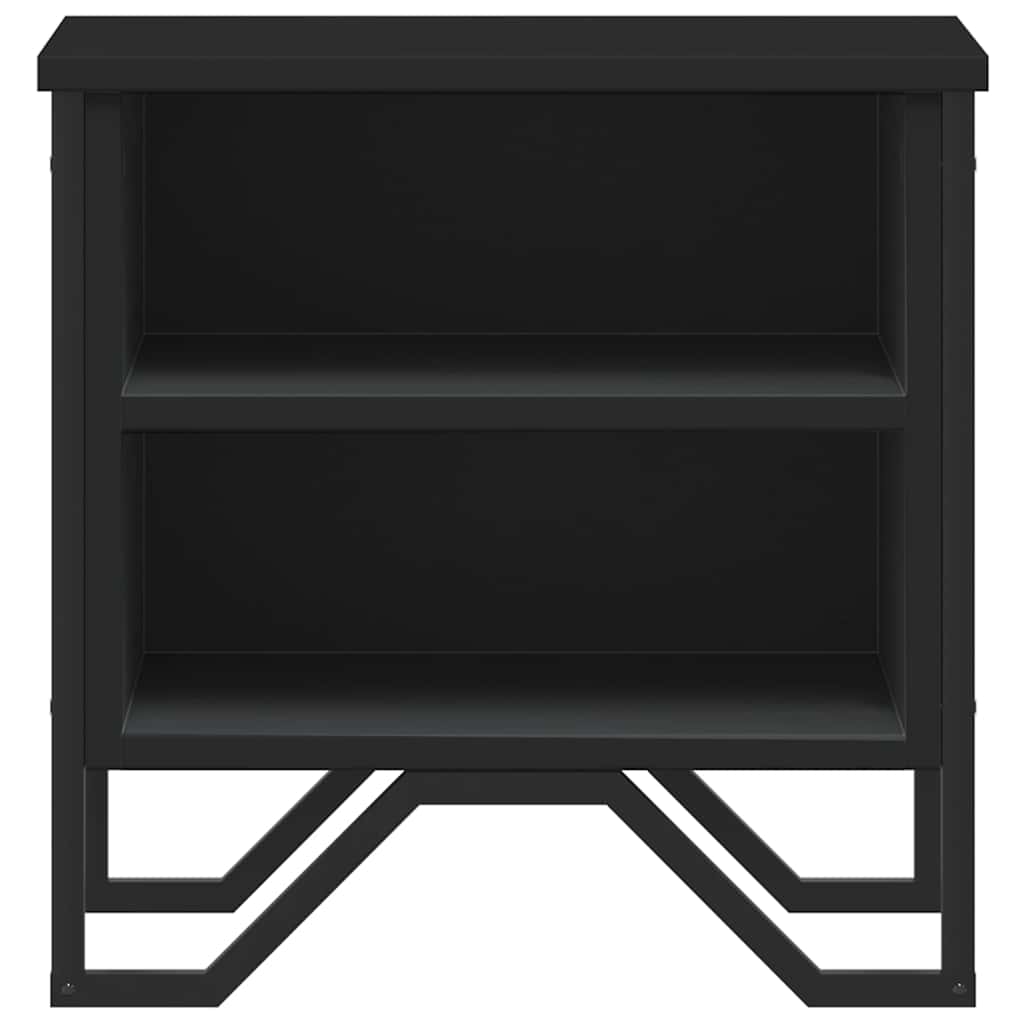 Bedside Cabinet Black 2 pcs 40x30x40 cm Engineered Wood