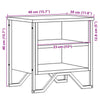 Bedside Cabinet Brown Oak 2 pcs 40x30x40 cm Engineered Wood