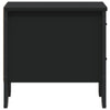 Bedside Cabinet Black 40x41x40 cm Engineered Wood
