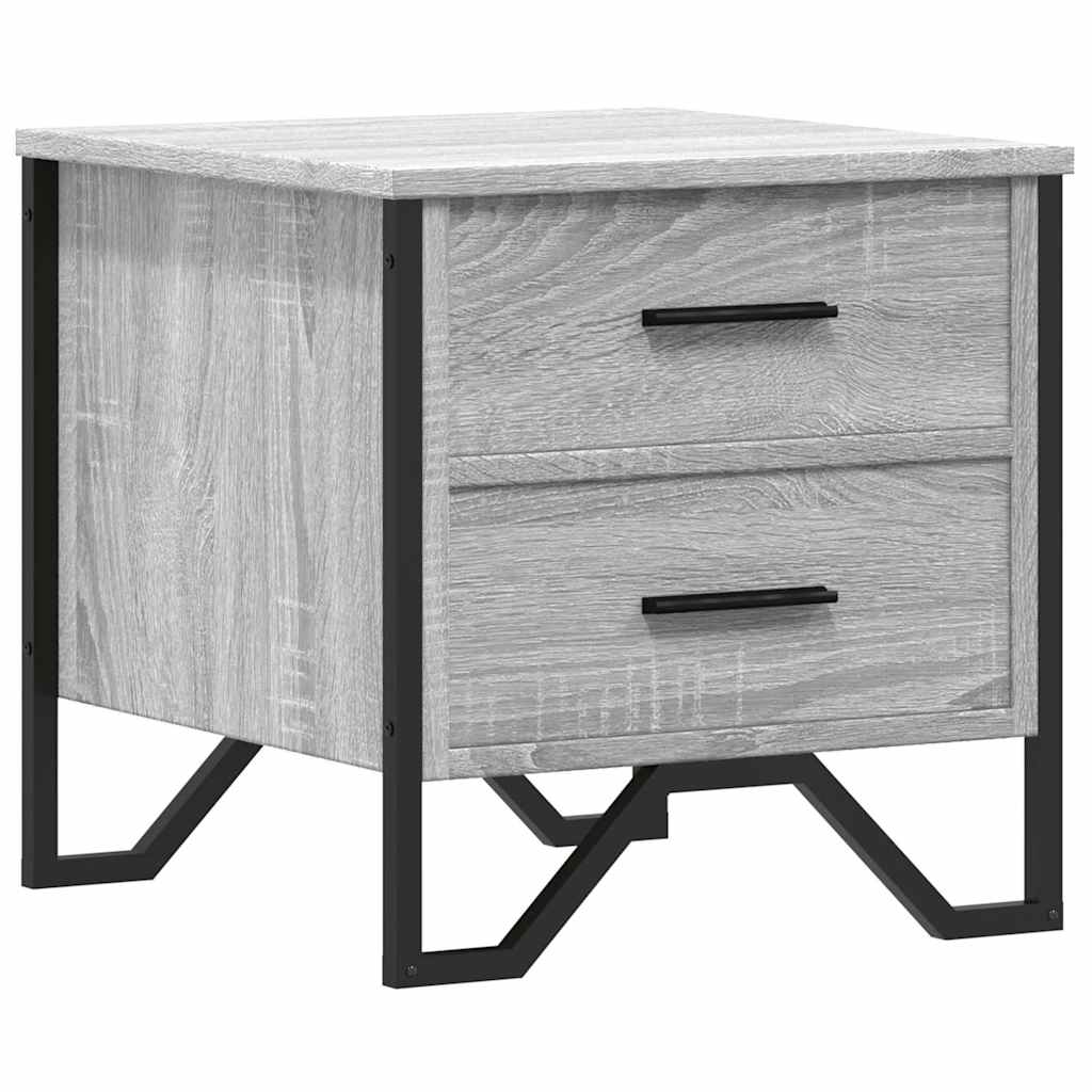 Bedside Cabinet Grey Sonoma 40x41x40 cm Engineered Wood