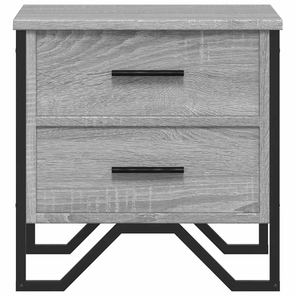 Bedside Cabinet Grey Sonoma 40x41x40 cm Engineered Wood