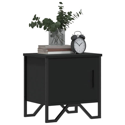 Bedside Cabinets 2 pcs Black 40x30x40 cm Engineered Wood