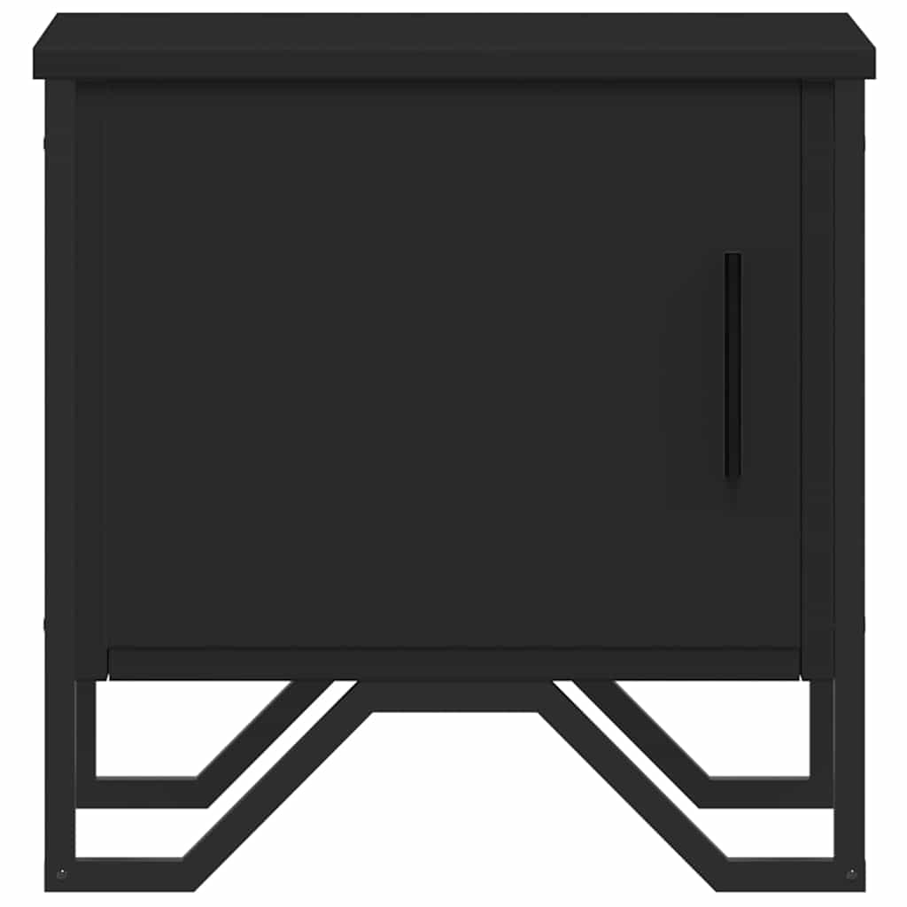 Bedside Cabinets 2 pcs Black 40x30x40 cm Engineered Wood