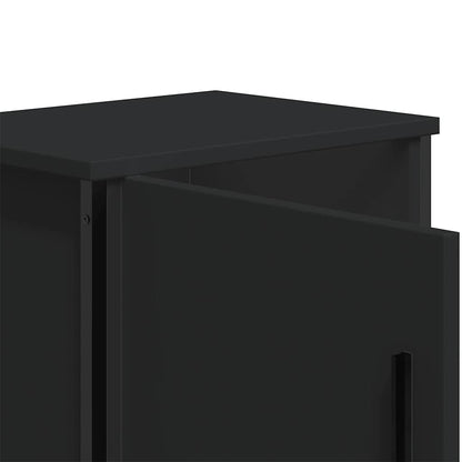 Bedside Cabinets 2 pcs Black 40x30x40 cm Engineered Wood