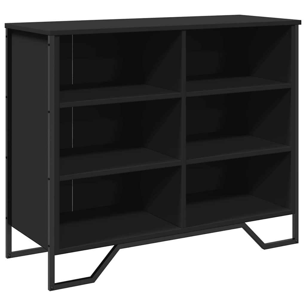 Sideboard Black 91x35.5x74.5 cm Engineered Wood