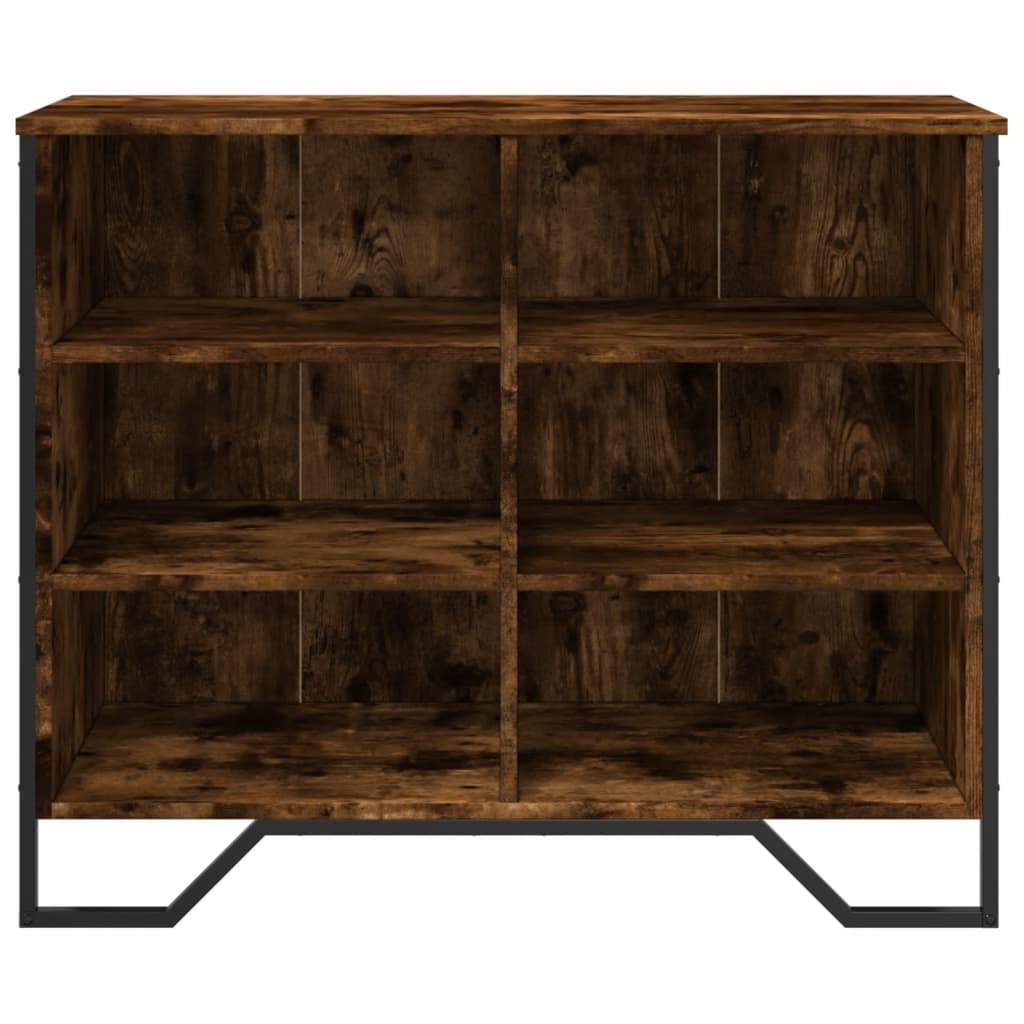 Sideboard Smoked Oak 91x35.5x74.5 cm Engineered Wood