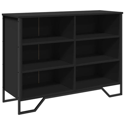 Sideboard Black 101x35.5x74.5 cm Engineered Wood