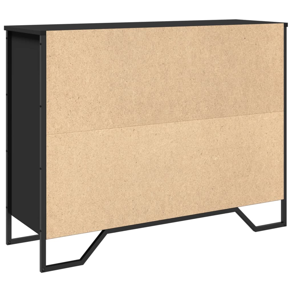 Sideboard Black 97x32.5x74.5 cm Engineered Wood
