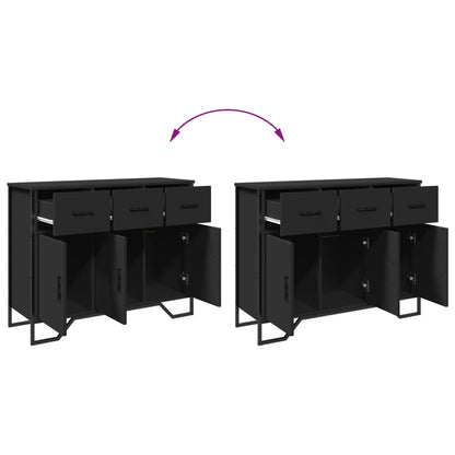 Sideboard Black 97x32.5x74.5 cm Engineered Wood