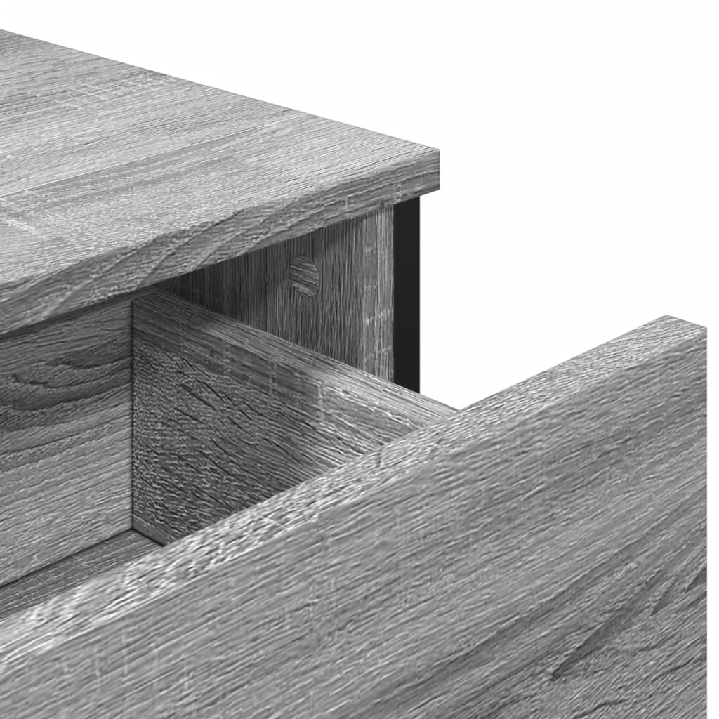 Sideboard Grey Sonoma 97x32.5x74.5 cm Engineered Wood