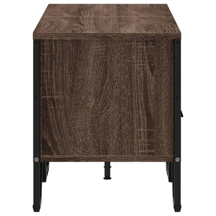TV Cabinet Brown Oak 122x34x41 cm Engineered Wood