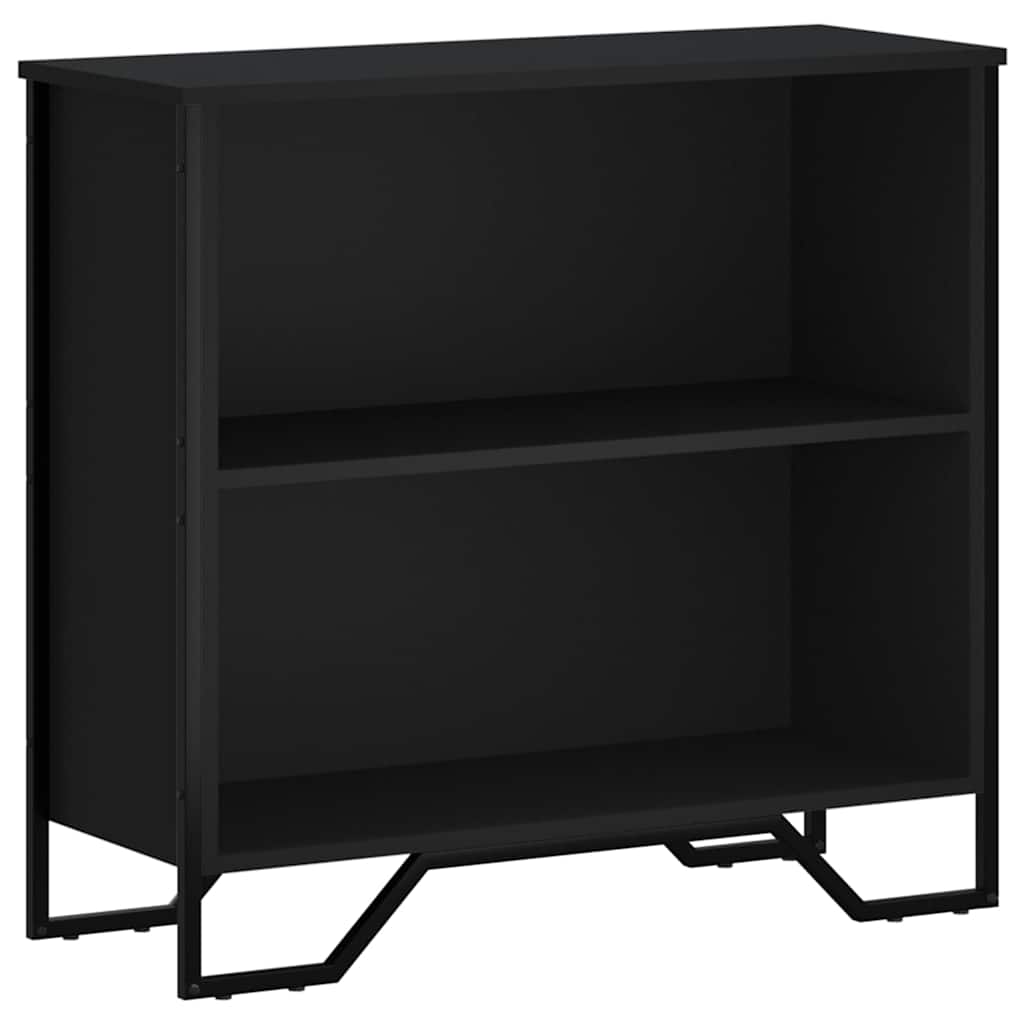 Bookcase Black 80x31x74.5 cm Engineered Wood