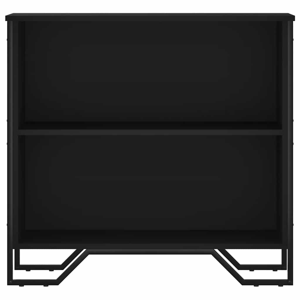 Bookcase Black 80x31x74.5 cm Engineered Wood