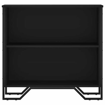 Bookcase Black 80x31x74.5 cm Engineered Wood