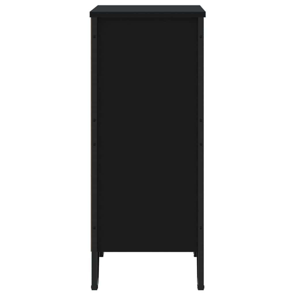 Bookcase Black 80x31x74.5 cm Engineered Wood