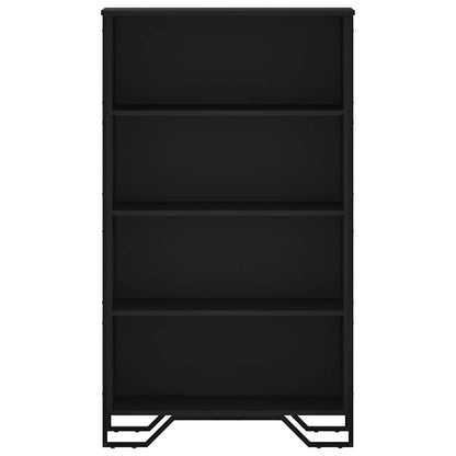 Bookcase Black 80x31x137.5 cm Engineered Wood