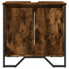 Bathroom Sink Cabinet Smoked Oak 60x35x60 cm Engineered Wood