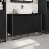 Bathroom Sink Cabinet Black 91x35x60 cm Engineered Wood