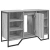 Bathroom Sink Cabinet Grey Sonoma 91x35x60 cm Engineered Wood