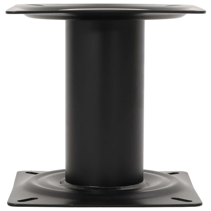 Boat Seat Pedestal Black 18 cm Steel