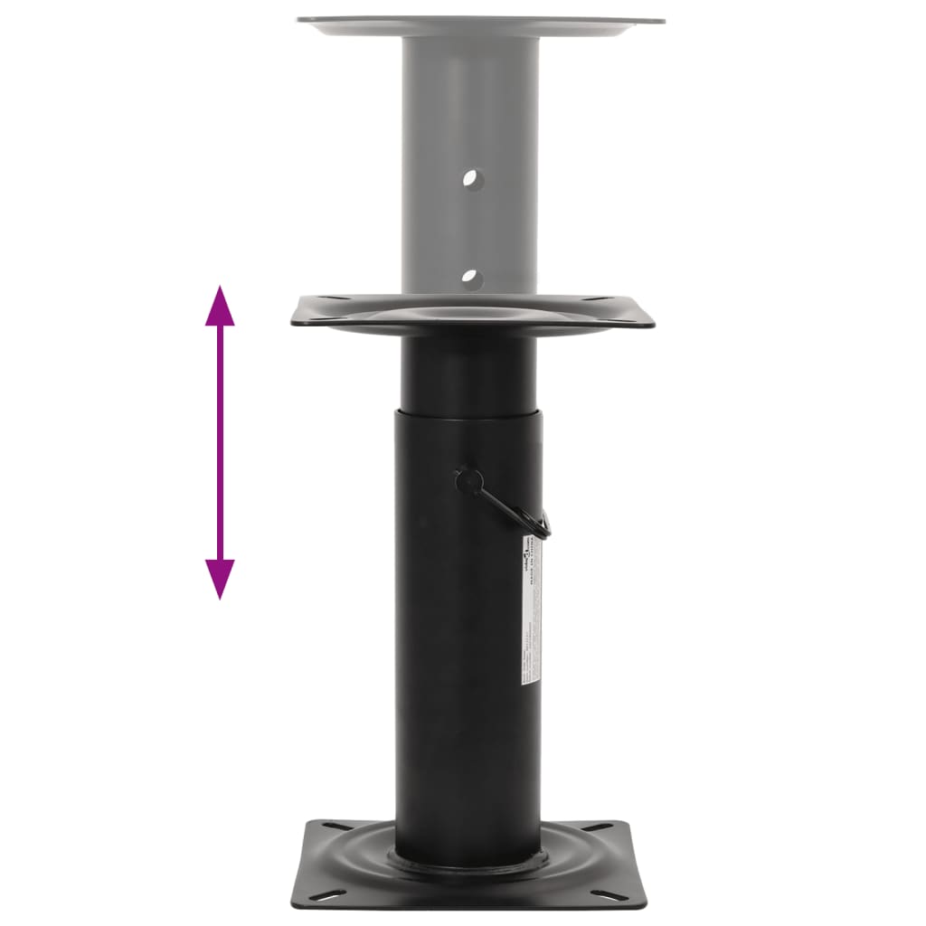 Boat Seat Pedestal Adjustable 28-45.5 cm Steel