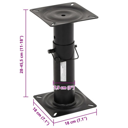 Boat Seat Pedestal Adjustable 28-45.5 cm Steel