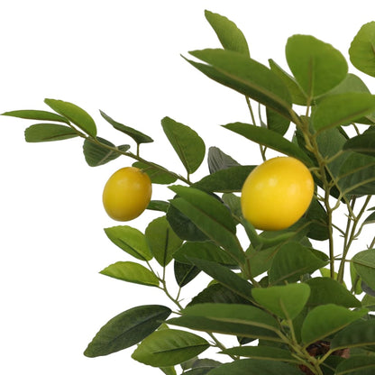 Artificial Lemon Tree with 3 Trunks Green 85 cm PP