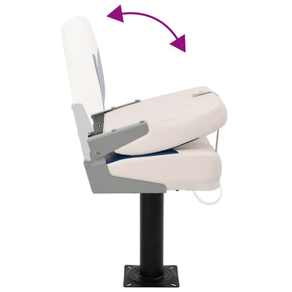 Boat Seats 2 pcs with Pedestal 360° Rotatable