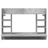 Wall-Mounted Desk Concrete Grey 105x48x75 cm Engineered Wood
