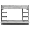 Wall-Mounted Desk Grey Sonoma 105x48x75 cm Engineered Wood