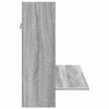 Wall-Mounted Desk Grey Sonoma 105x48x75 cm Engineered Wood