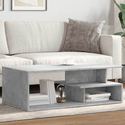 Coffee Table Concrete Grey 102x55x35 cm Engineered Wood