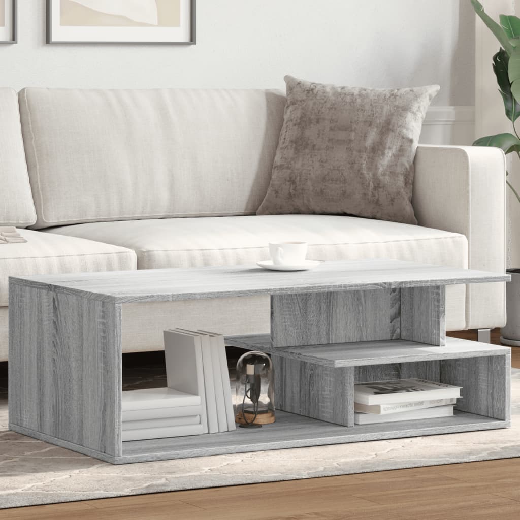 Coffee Table Grey Sonoma 102x55x35 cm Engineered Wood