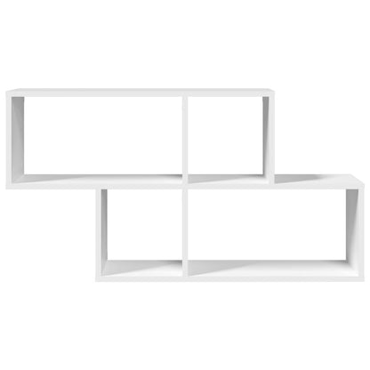 Wall Shelf White 100x20x53 cm Engineered Wood