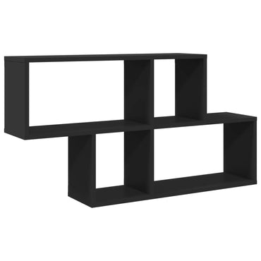 Wall Shelf Black 100x20x53 cm Engineered Wood