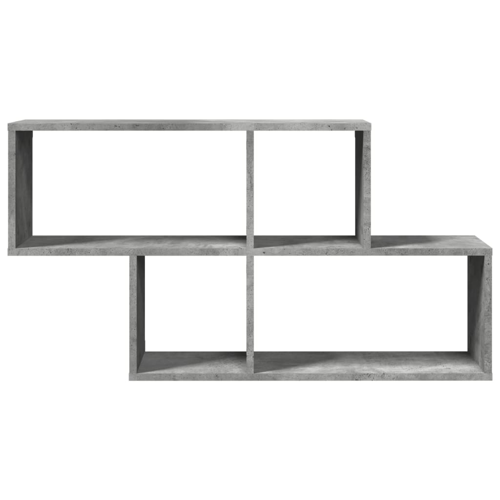 Wall Shelf Concrete Grey 100x20x53 cm Engineered Wood