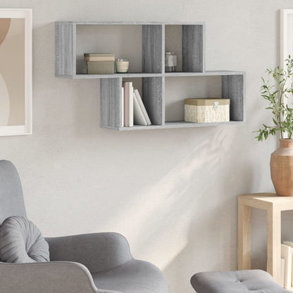 Wall Shelf Grey Sonoma 100x20x53 cm Engineered Wood