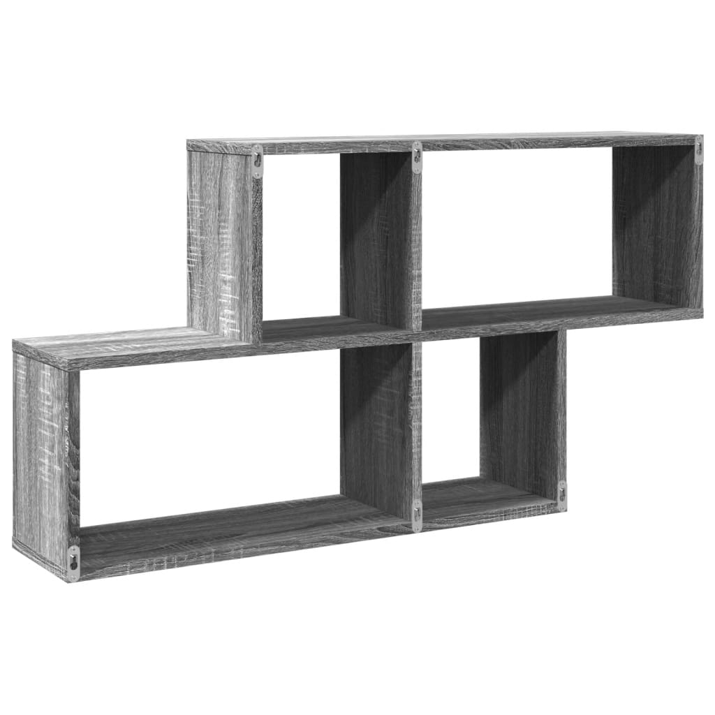 Wall Shelf Grey Sonoma 100x20x53 cm Engineered Wood