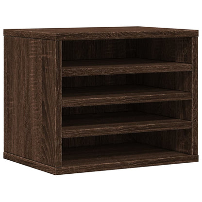 Desk Organiser Brown Oak 36x26x29.5 cm Engineered wood