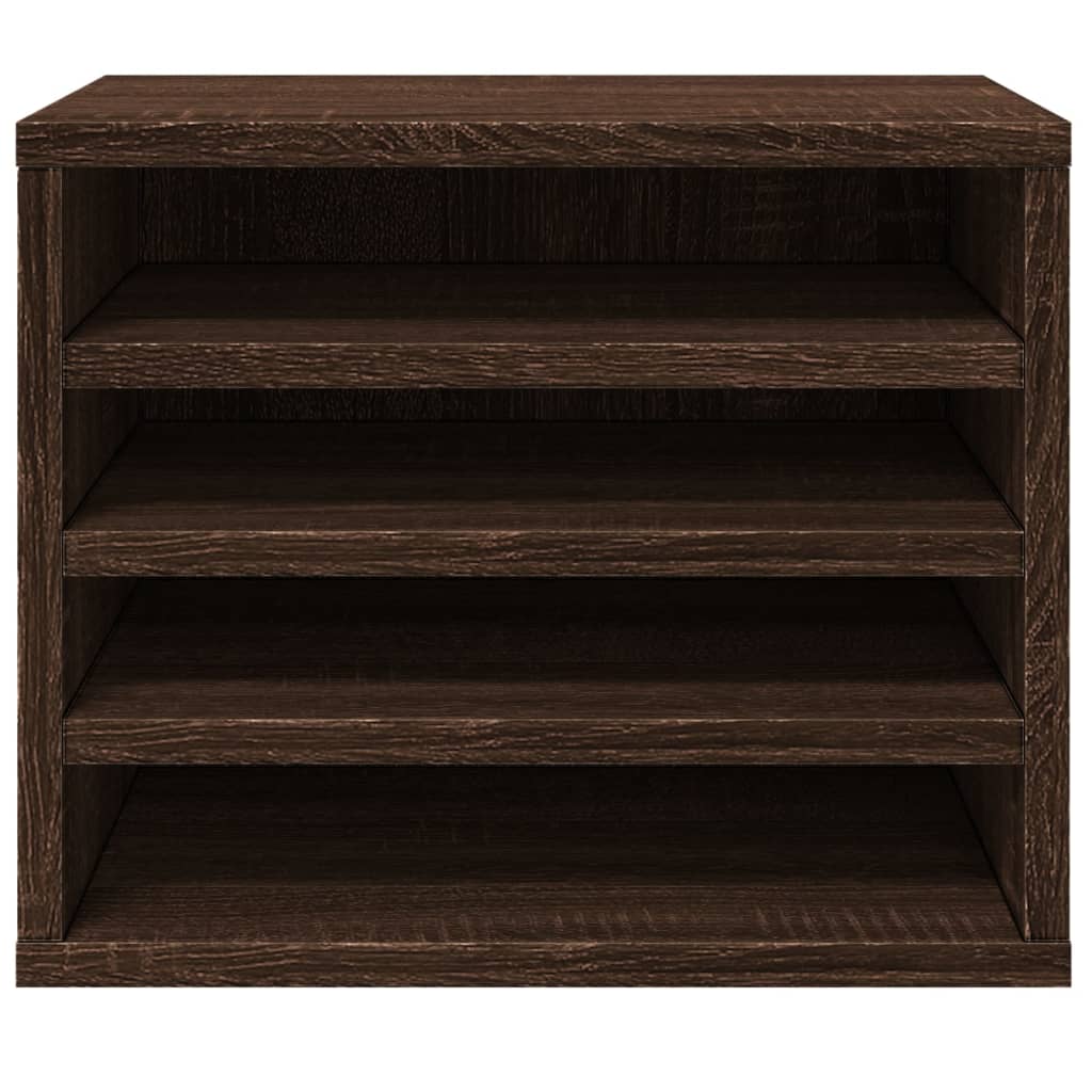 Desk Organiser Brown Oak 36x26x29.5 cm Engineered wood