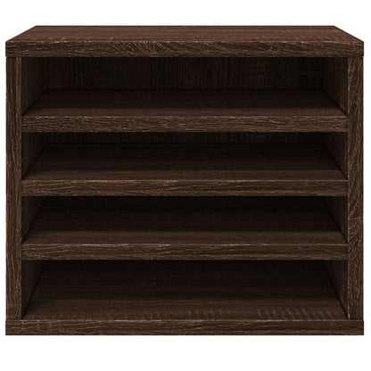 Desk Organiser Brown Oak 36x26x29.5 cm Engineered wood