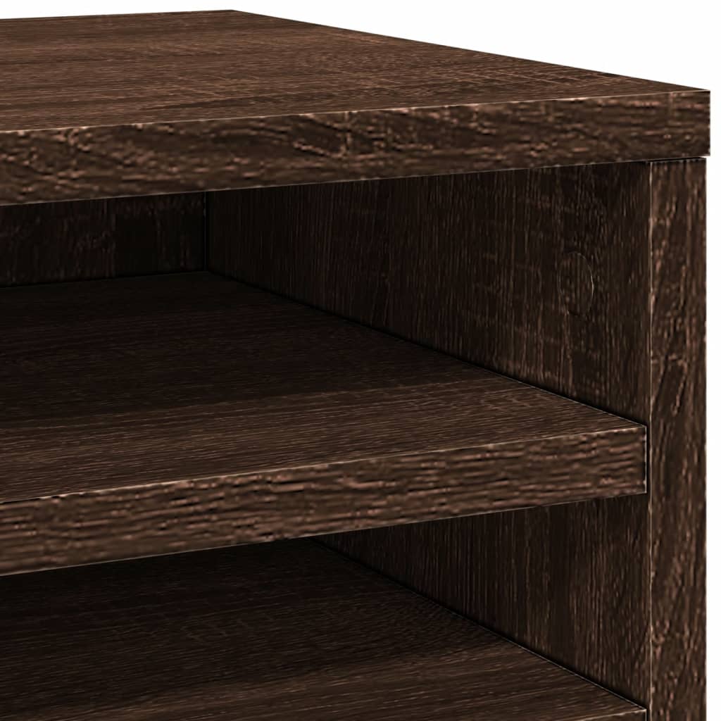 Desk Organiser Brown Oak 36x26x29.5 cm Engineered wood
