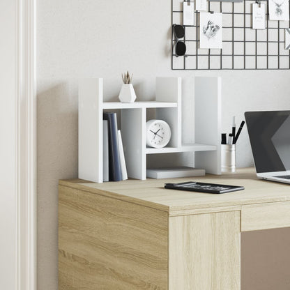 Desk Organiser White 34.5 x 15.5 x 35.5 cm Engineered Wood
