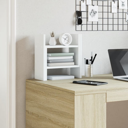 Desk Organiser White 34.5 x 15.5 x 35.5 cm Engineered Wood